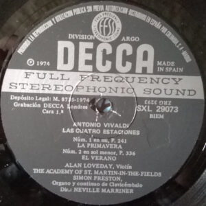 Antonio Vivaldi, Les Quatre Estacions - LP: imagen 3
