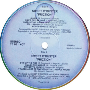 Sweet d'Buster, Friction - LP: imagen 3