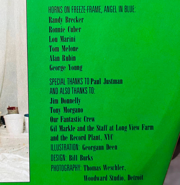 The J. Geils Band, Freeze-Frame - LP