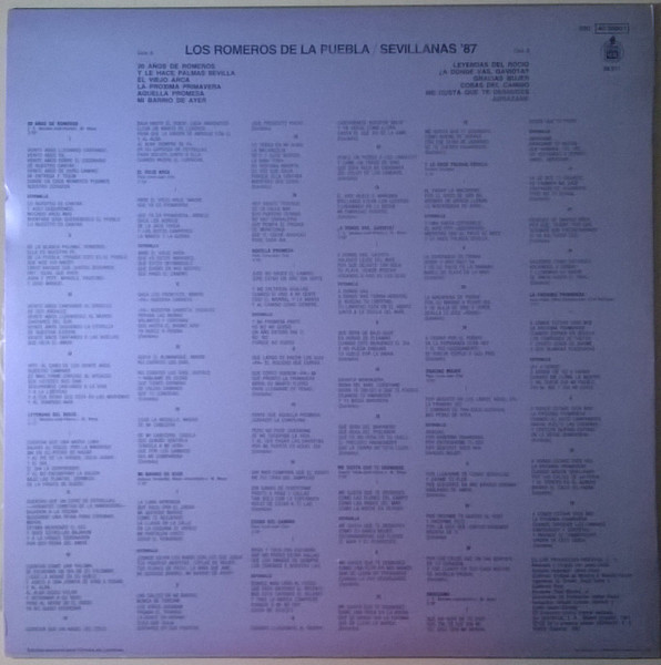 Los Romeros De La Puebla, Despues De 20 Años - LP