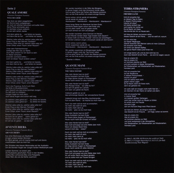 Gianna Nannini, Profumo - LP