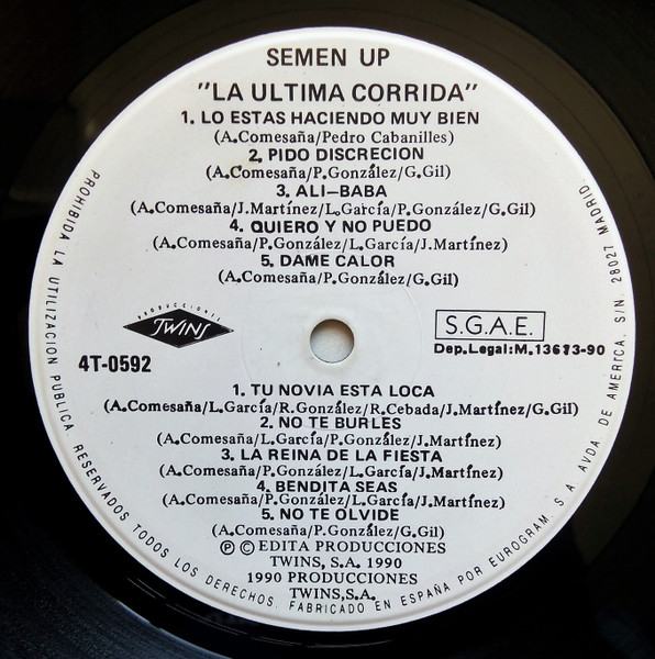 Semen-Up, La Última Corrida - LP