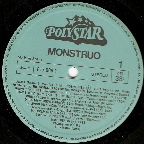 Various, Monstruo - 30 Exitos - LP