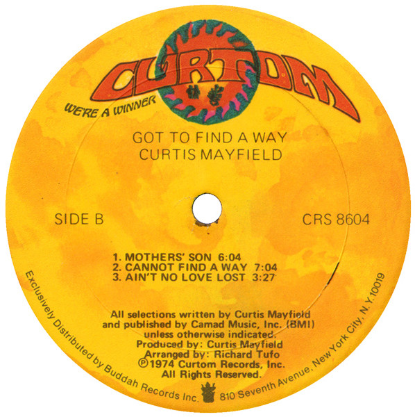 Curtis Mayfield, Got To Find A Way - LP