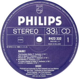 Babe, Babe! - LP Album Stereo: imagen 3