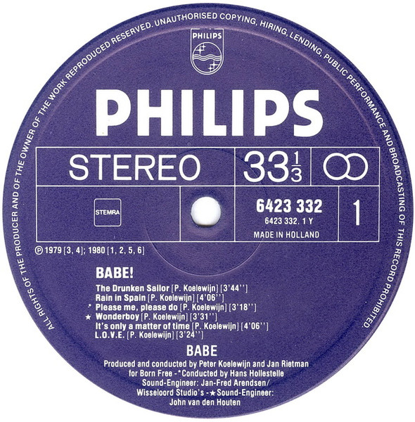 Babe, Babe! - LP Album Stereo