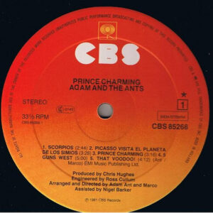 Adam And The Ants, Prince Charming - LP: imagen 6