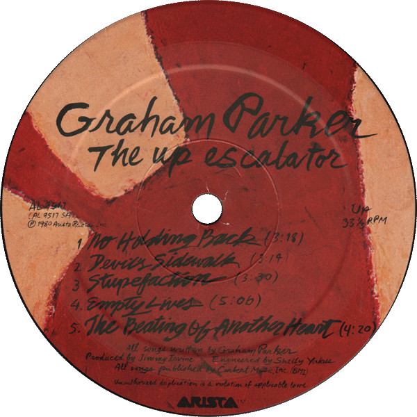 Graham Parker, The Up Escalator - LP