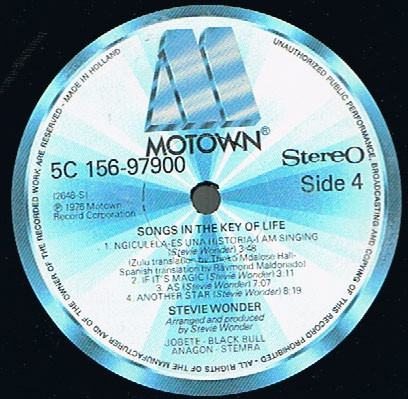Stevie Wonder, Songs In The Key Of Life - LP