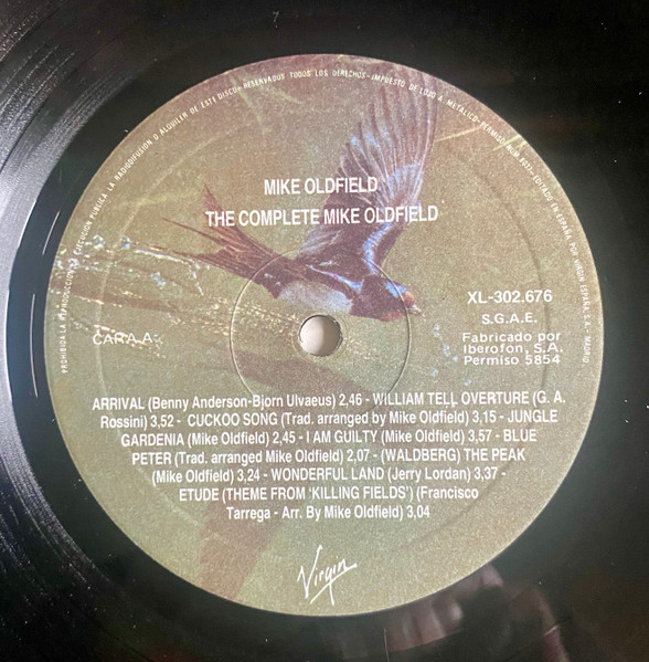 Mike Oldfield, The Complete - LP