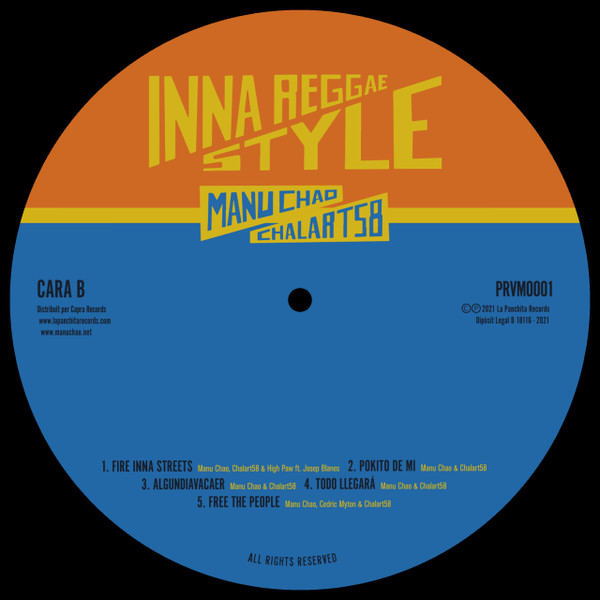 Manu Chao, Chalart58, Inna Reggae Style - LP