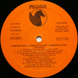 Pegasus, Comunicació Comunicación Comunication - LP: imagen 4