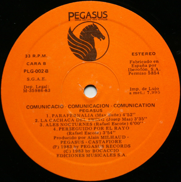 Pegasus, Comunicació Comunicación Comunication - LP