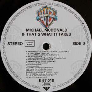 Michael McDonald, If That's What It Takes - LP: imagen 4