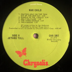 Jethro Tull, War Child - LP: imagen 4