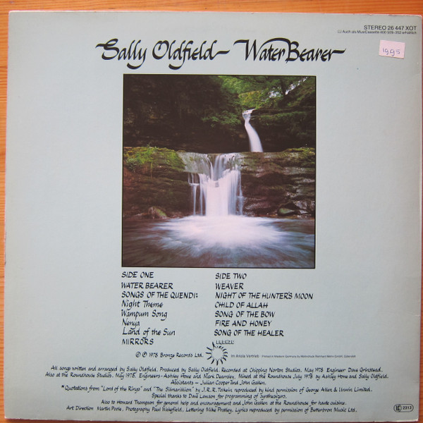 Sally Oldfield, Water Bearer - LP