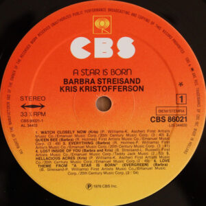 Barbra Streisand, Kris Kristofferson, A Star Is Born - LP: imagen 4