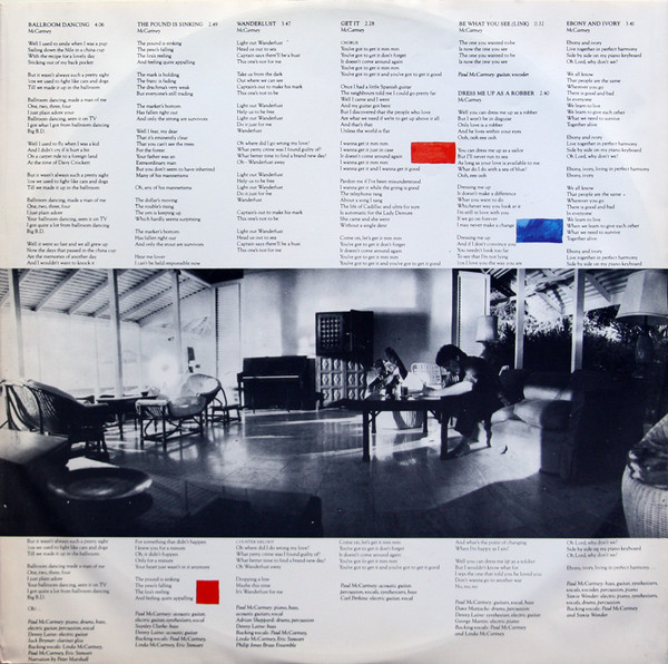 Paul McCartney, Tug Of War - LP
