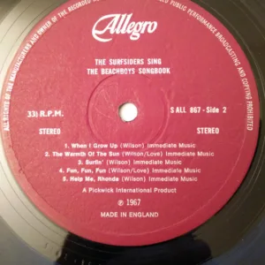 Vinilo: The Surfsiders, The Surfsiders Sing The Beach Boys Songbook - LP