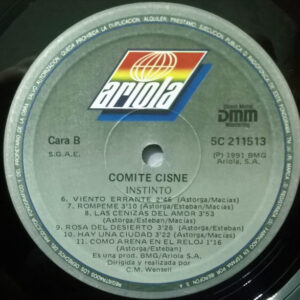 Comité Cisne, Instinto - LP: imagen 4