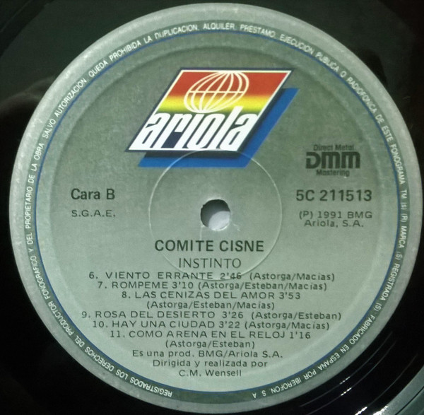 Comité Cisne, Instinto - LP
