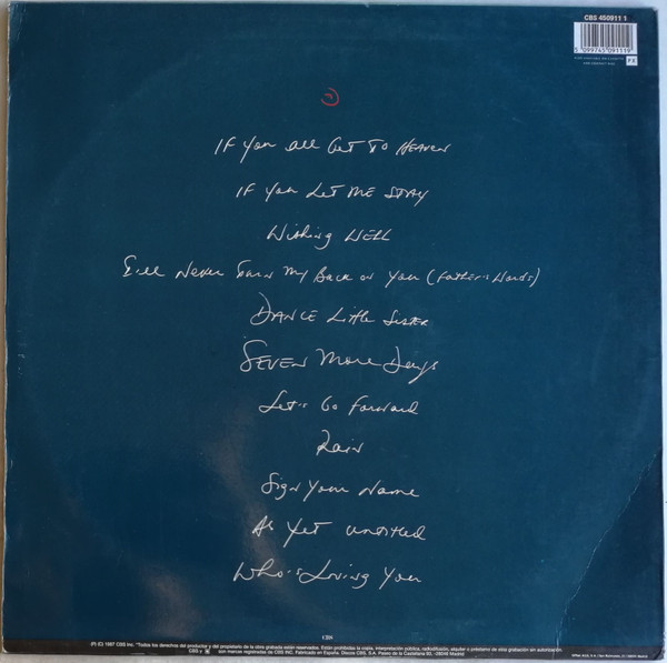 Terence Trent D'Arby, Introducing The Hardline According To Terence Trent D'Arby - LP
