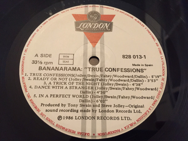 Bananarama, True Confessions - LP
