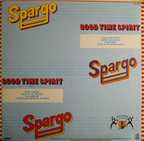 Spargo, Good Time Spirit - LP