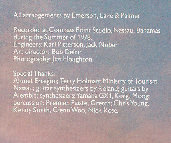 Emerson, Lake & Palmer, Love Beach - LP
