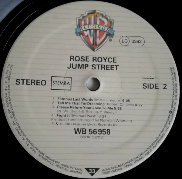 Rose Royce, Jump Street - LP