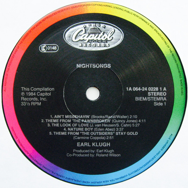 Earl Klugh, Nightsongs - LP