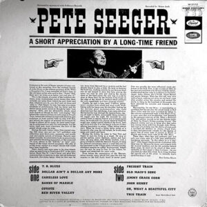 Pete Seeger, Folk Songs By Pete Seeger - LP: imagen 2