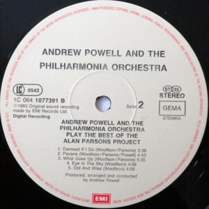 Andrew Powell, Philharmonia Orchestra, Play The Best Of The Alan Parsons Project - LP: imagen 4