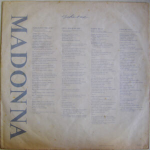 Madonna, True Blue - LP: imagen 5