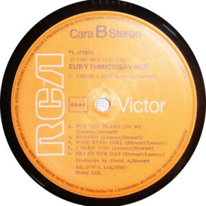 Eurythmics, Savage - LP: imagen 3