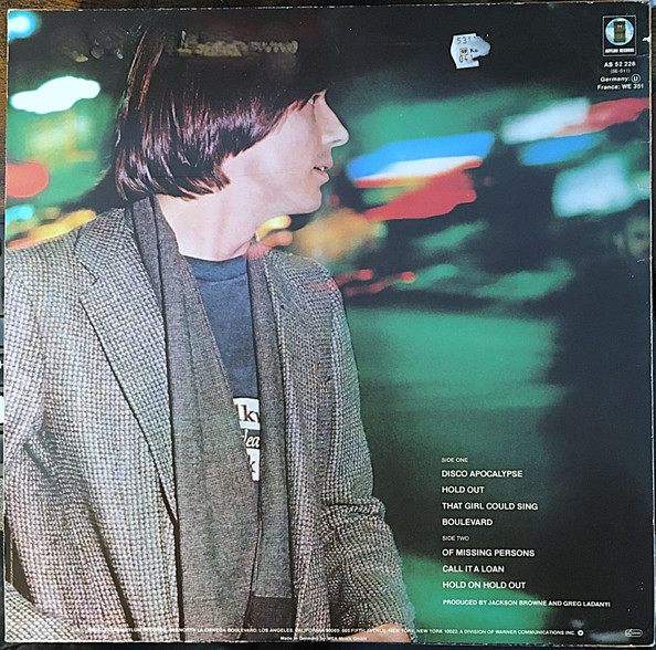 Jackson Browne, Hold Out - LP