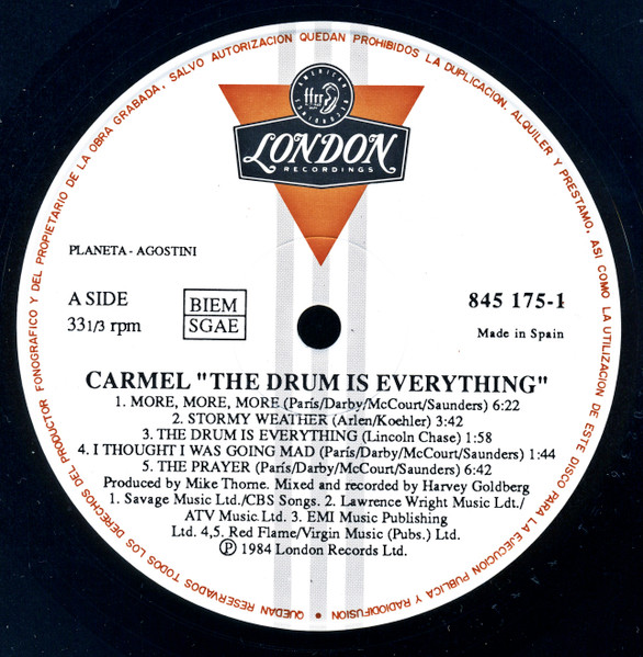 Carmel, The Drum Is Everything - LP