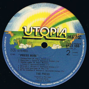 The Press, Press Here - LP: imagen 4