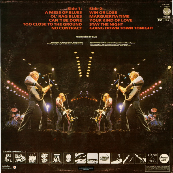 Status Quo, Back To Back - LP