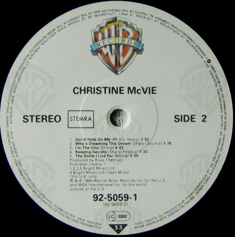 Christine McVie, Christine McVie - LP