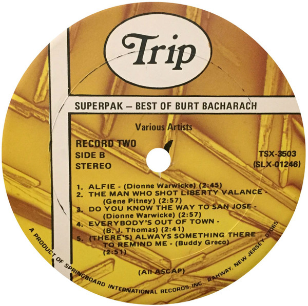 Various, Superpak - Best Of Burt Bacharach - LP