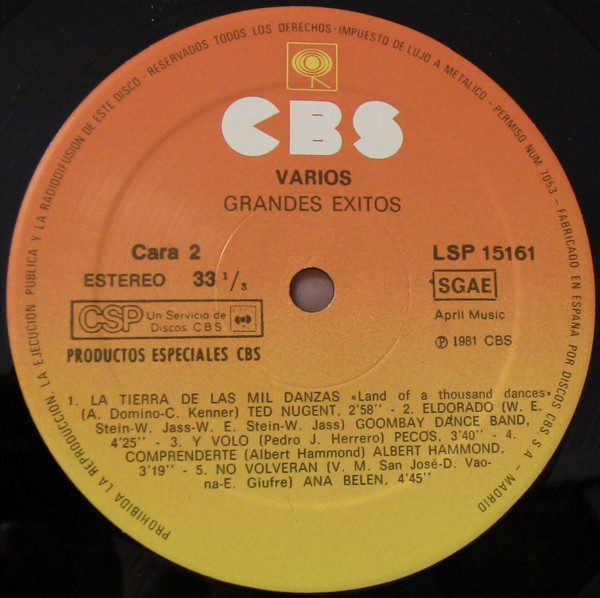 Various, Grandes Exitos - LP
