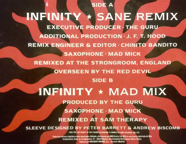Guru Josh, Infinity (The Remix) - Maxi Singles