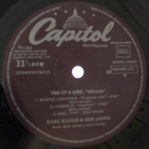 Earl Klugh, Bob James, Two Of A Kind = Idénticos - LP: imagen 4