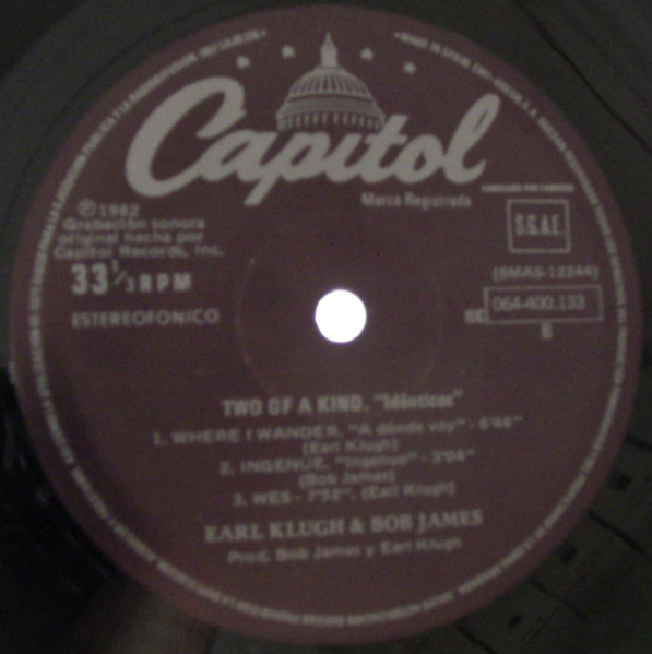 Earl Klugh, Bob James, Two Of A Kind = Idénticos - LP