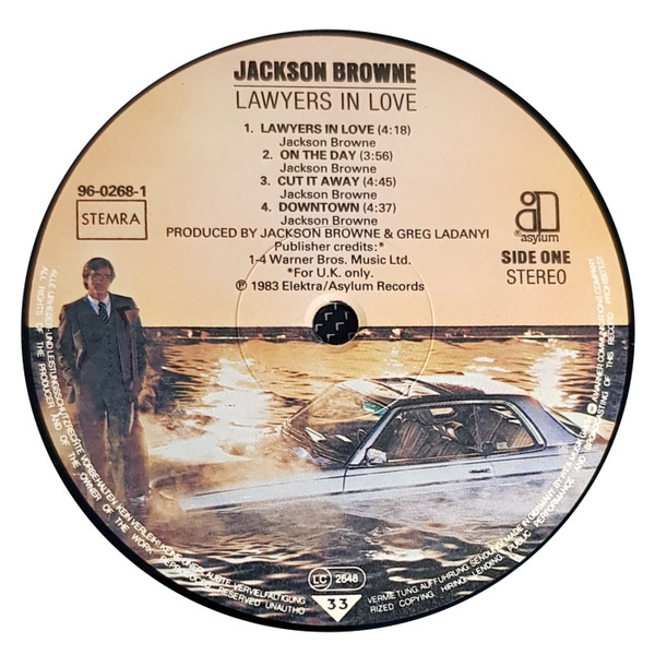 Jackson Browne, Lawyers In Love - LP