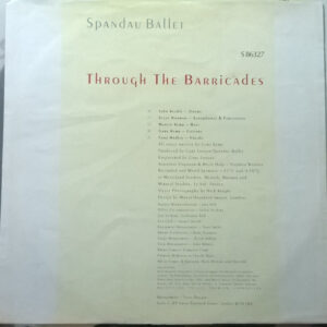 Spandau Ballet, Through The Barricades - LP: imagen 5