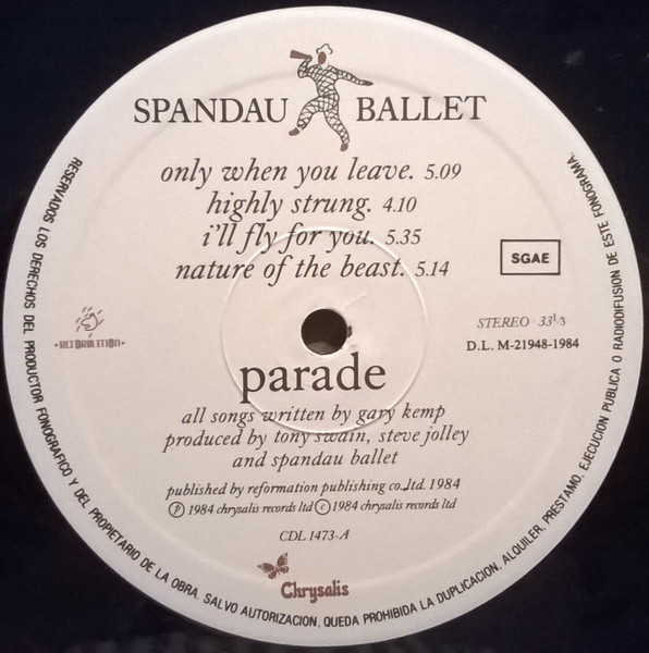 Spandau Ballet, Parade - LP