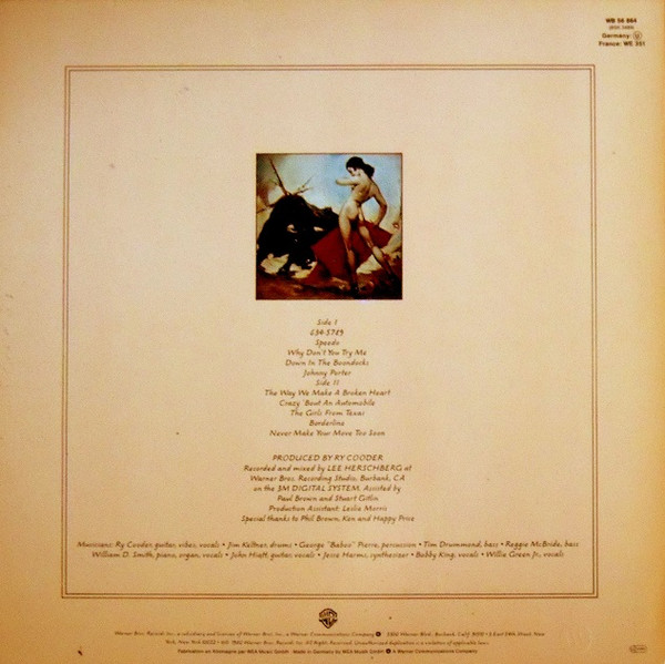 Ry Cooder, Borderline - LP