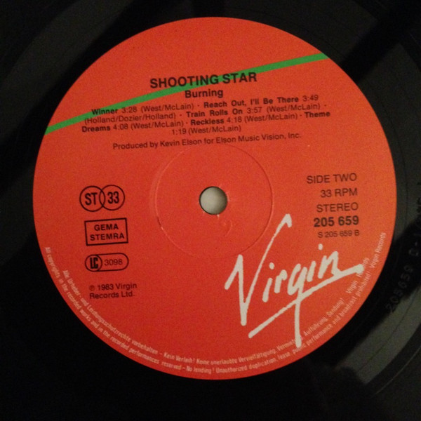 Shooting Star, Burning - LP